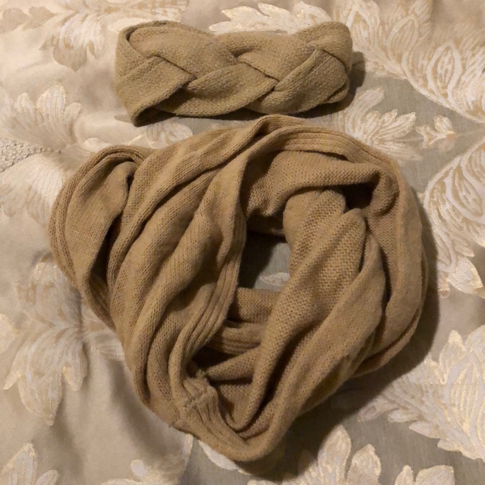 H&M infinity scarf and headband